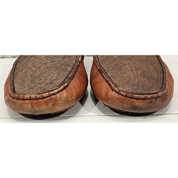 Vestigium Men\'s Brown Leather Loafers Driving Moccasins Slip-On Sharkskin Luxury main image 9